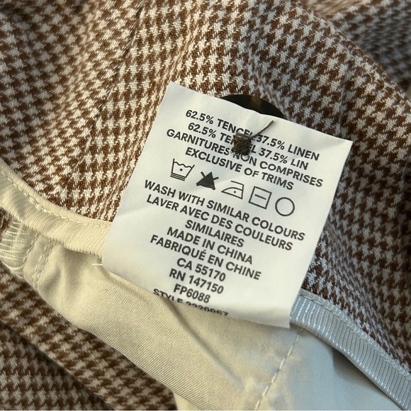 Frank & Oak High Waist Houndstooth Shorts 6 - Picture 6 of 9